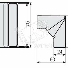 фото Угол 66x22 изменяемый In-liner (487)