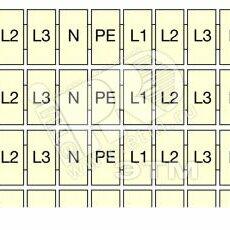 фото Маркировка клемм 20x(L1-L2-L3-N-PE) RC510 (1131R1200)