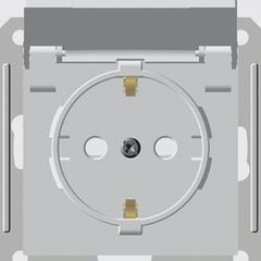 фото W59 Розетка с крышкой с заземлением в рамку IP44 белая (RS16-152B-1-86)