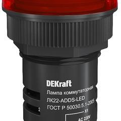 фото Лампа ADDS 22мм красная LED 220В (25003DEK)