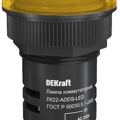 фото Лампа ADDS 22мм желтая LED 220В (25004DEK)