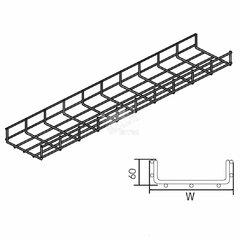 фото Лоток кабельный проволочный 60х200х3000 (VFUL60.200)
