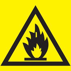 фото Знак 150х150мм Пожароопасно (YPC20-POGOP-2-010)