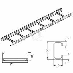 фото Кабельный лоток лестничного типа (HDKL60.600)