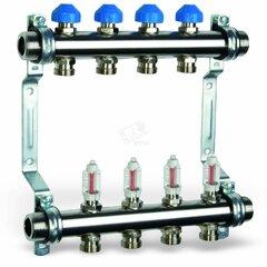 фото Коллекторная группа HKV2013A-50-1 0-6 VA10 для теплого пола НЕРЖ с расходомером 1 10 вых. (10012901)