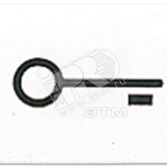 фото Окошко с символом для KO-клавиш символ ключ белое (33TWW)