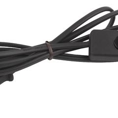 фото Шнур для бра ЭРА UX-ШВВП-S-1,8m-B с выключателем 1,8 м ШВВП 2x0,5мм2 черный (Б0044072)