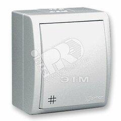 фото Simon15 Aqua Выключатель проходной с 3-х мест (перекрёстный) IP54 10А 250В винтовой зажим S15A белый (1594251-030)