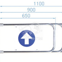 фото Створка PERCo-ASG-900 для калитки без привода     PERCo-WHD-05 (PERCo-ASG-900)