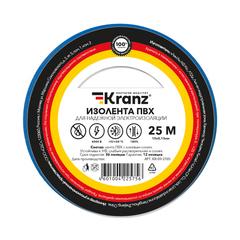 фото Изолента ПВХ KRANZ 0.13х15 мм, 25 м, синяя 5шт (etmKR-09-2105)