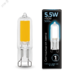 Фото №3 Лампа светодиодная LED 5.5 Вт 500 Лм 4100К белая G9 капсула 220 В стекло Black Gauss (107809205)