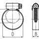 Фото №4 Хомут червячный  PL-9 (32-50 )/W1 (Fortisflex) (68986)