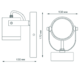 Фото №6 Светильник садово-парковый 1х35 Вт (max) 1хGU10 настенный архитектурный 220-240 В 50Hz IP54 175х90х130 мм Sonata Gauss (GD150)