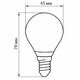 Фото №4 Лампа светодиодная LED 5вт Е14 белый шар FILAMENT (LB-61)