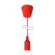 Фото №6 Светильник подвесной декоративный PL013 с проводом 1м E27 Модерн красный Gauss (PL013)