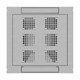 Фото №6 Шкаф напольный телекоммуникационный NTSS RS 42U 600х600мм, 4 профиля 19, двери перфорированная и сплошная металл, регулируемые опоры, боковые стенки съемные, разобранный, серый RAL 7035 (NTSS-RSP42U6060PD)