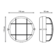 Фото №6 Светильник НБП круг IP54 с решеткой под лампу Е27 max 60 Вт банник 190х176х90 мм Gauss (926602116)