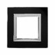 Фото №2 Рамка из натурального стекла, ''Avanti'', черная, 2 модуля (4402822)