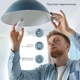 Фото №8 Лампа светодиодная умная LED 10 Вт 1055 Лм 2700К E27 A60 диммируемая управление по Wi-Fi Smart Home Gauss (1070112)