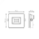 Фото №6 Прожектор светодиодный ДО-10 Вт 845 Лм 4000К IP65 200-240 В черный LED Elementary Gauss (613100210)