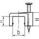 Фото №4 Скоба пластиковая с гвоздем для плоских проводов СПП 9 (30шт.) (Fortisflex) (49453)