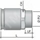 Фото №3 Муфта труба-коробка D=50мм IP66/IP67 М50х1.5 внутренняя резьба нержавеющая сталь AISI 316L (6112-50XX)