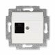Фото №2 Розетка информационная ABB Levit RJ45 категория 5e и заглушка жемчуг (5014H-A51017 68W)