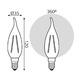Фото №7 Лампа светодиодная LED 13Вт 1100Лм 2700К теплая Е14 Свеча на ветру Filament Gauss (104801113)