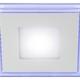 Фото №6 LED 4-6 BL Точечные светильники ЭРА светодиодный квадратный c cиней подсветкой LED 6W 220V 4000K (Б0017495)