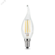 Фото №2 Лампа светодиодная LED 9 Вт 710 Лм 4100К белая Е14 Свеча на ветру Filament Gauss (104801209)