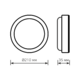 Фото №6 Светильник светодиодный ДБП-25 Вт 1840 Лм 4000K IP40 D210х35 мм ЖКХ круг HALL Gauss (193411225)