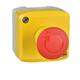 Фото №3 Пост кнопочный желтый 1 аварийная кнопка 1НЗ (XALK178)