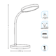 Фото №6 Светильник настольный LED 8 Вт 500 Лм 4000K белый диммируемый USB модель GTL503 170-265 В Qplus Gauss (GT5031)