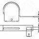Фото №3 Держатель оцинкованный односторонний, д.38 - 40мм (53347)