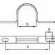 Фото №3 Скоба металлическая 38мм двухлапковая оцинкованная (53360)