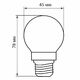 Фото №4 Лампа светодиодная LED 5вт Е27 теплый шар FILAMENT (LB-61)